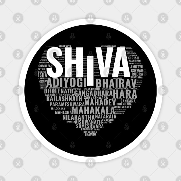 Mahadev - Shiva - Aum - shiva god india Magnet by Saishaadesigns